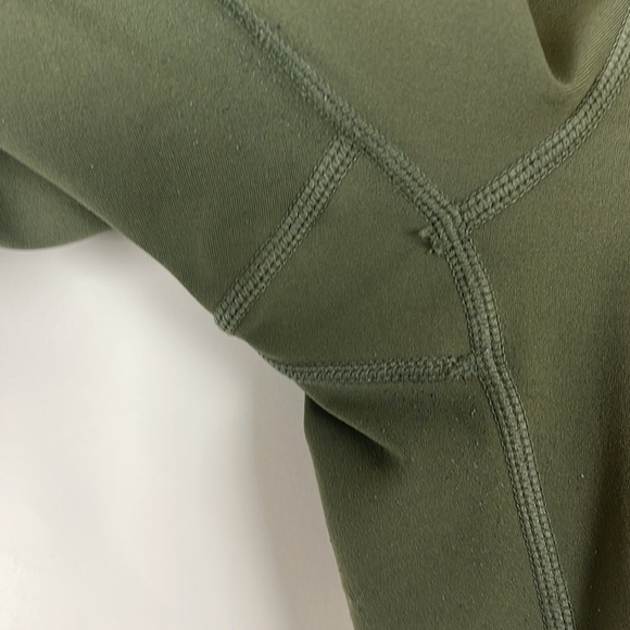 Zyia Active Forest Night Stripe Luxe High Rise 8-10 Green and White Leggings - Picture 4 of 7